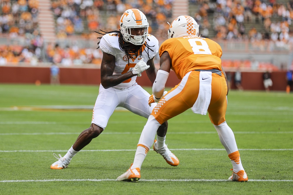 Audio: Jarrett Guarantano and Marquez Callaway after UT spring game