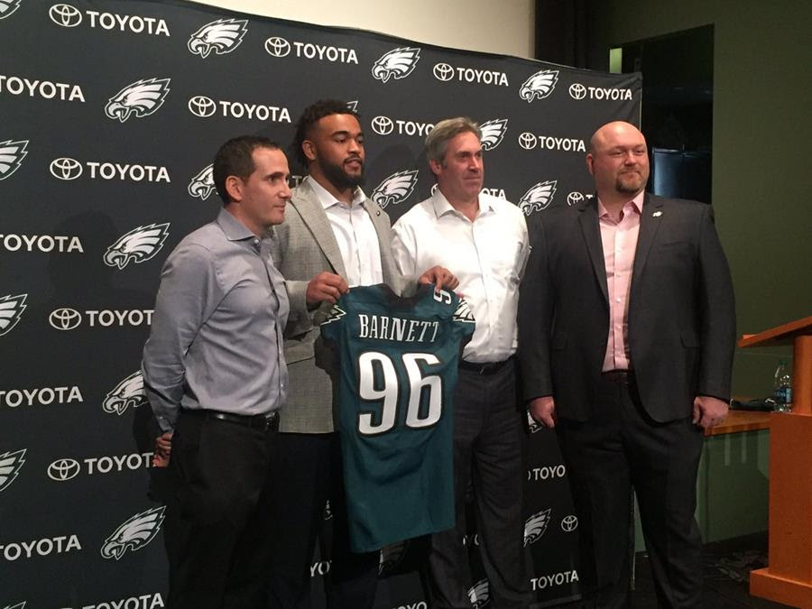 Eagles Introduce Derek Barnett