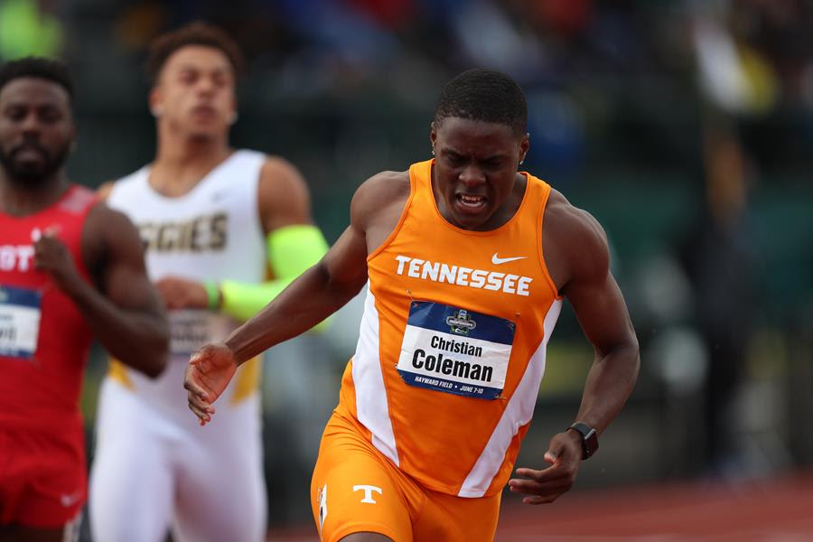 Christian Coleman wins 100M and 200M National Championships