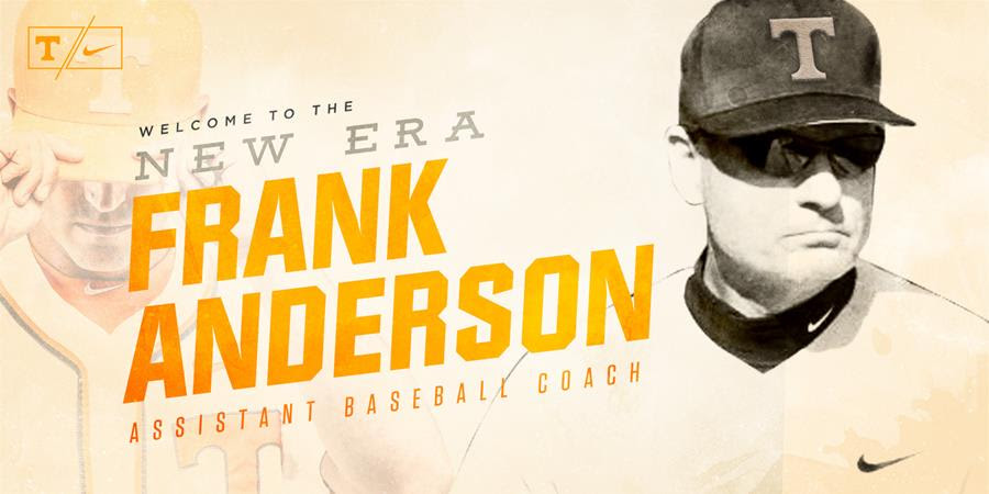 Frank Anderson Set to Join Vol Baseball Coaching Staff