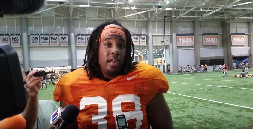 Video – Kendal Vickers on Kyle Phillips playing DT last year “I think it made him tougher. I think it was a blessing in disguise”