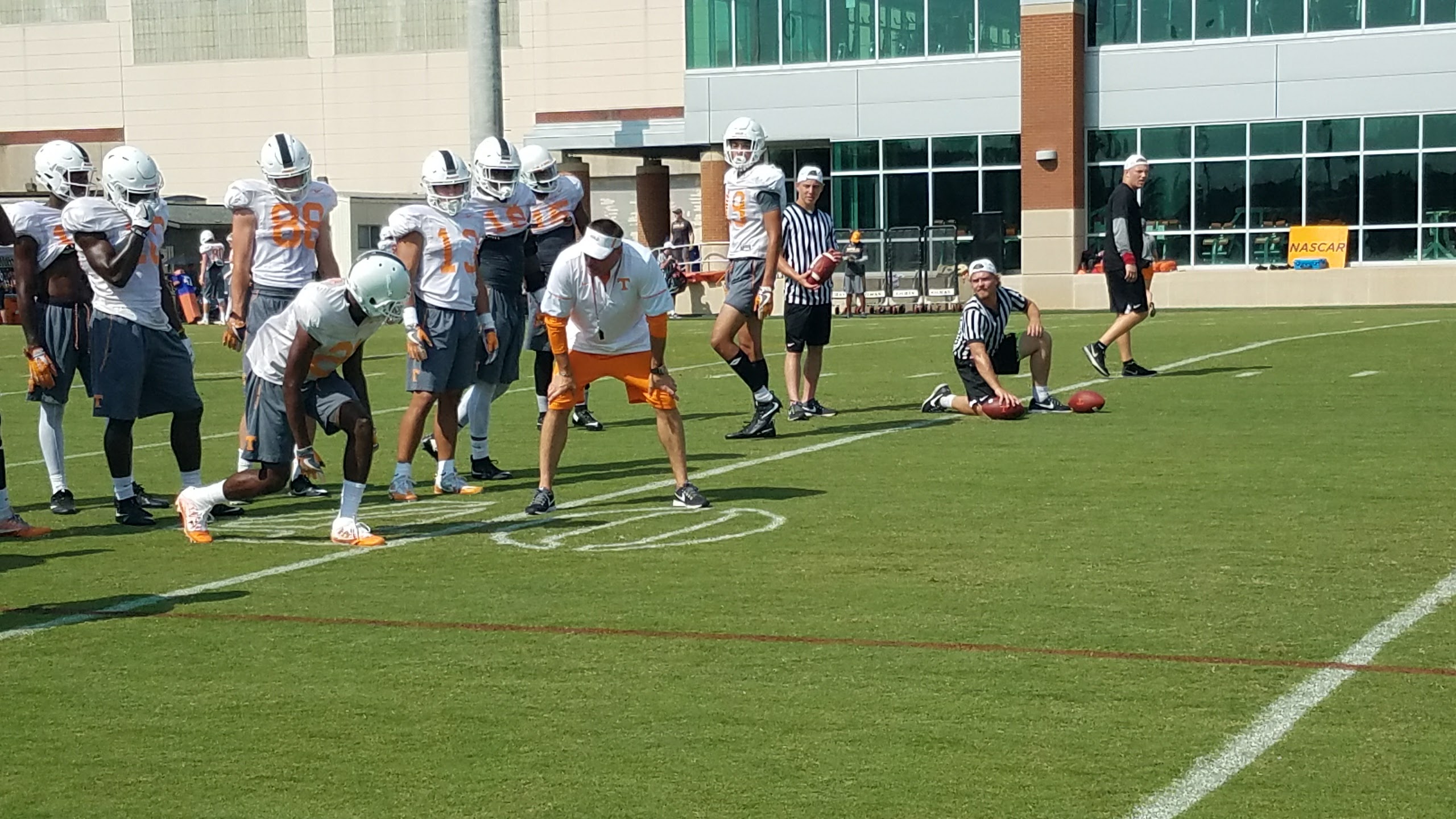 Video – Practice 7: Tennessee Quarterbacks throw to Wide Receivers