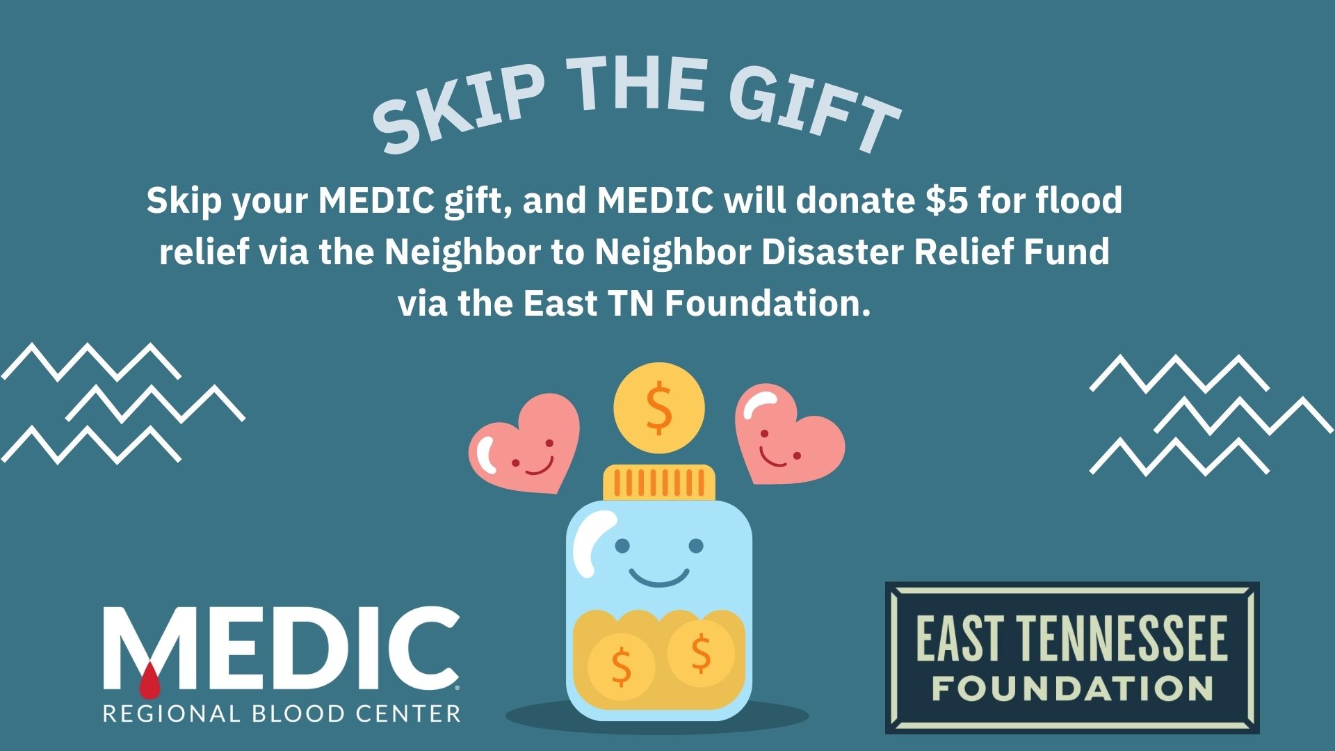 MEDIC- Skip the Gift Campaign for Flood Relief and More