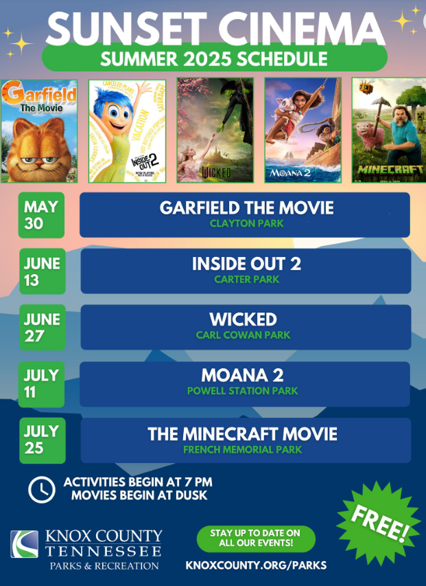 Sunset Cinema: Movies in the Park Series is Set to Kick Off