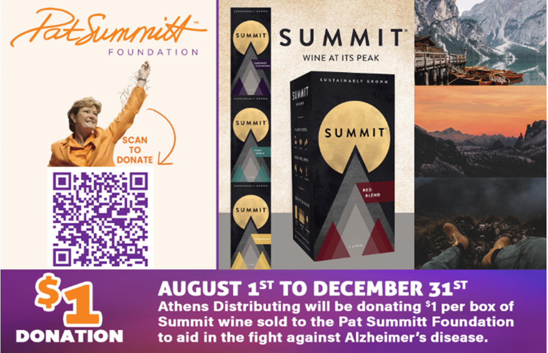 Pat Summitt Foundation- $1 Donation with Summit Wine
