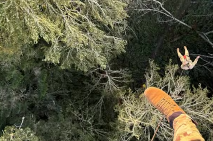 An Injured Hiker is Rescued from the Great Smoky Mountains National Park
