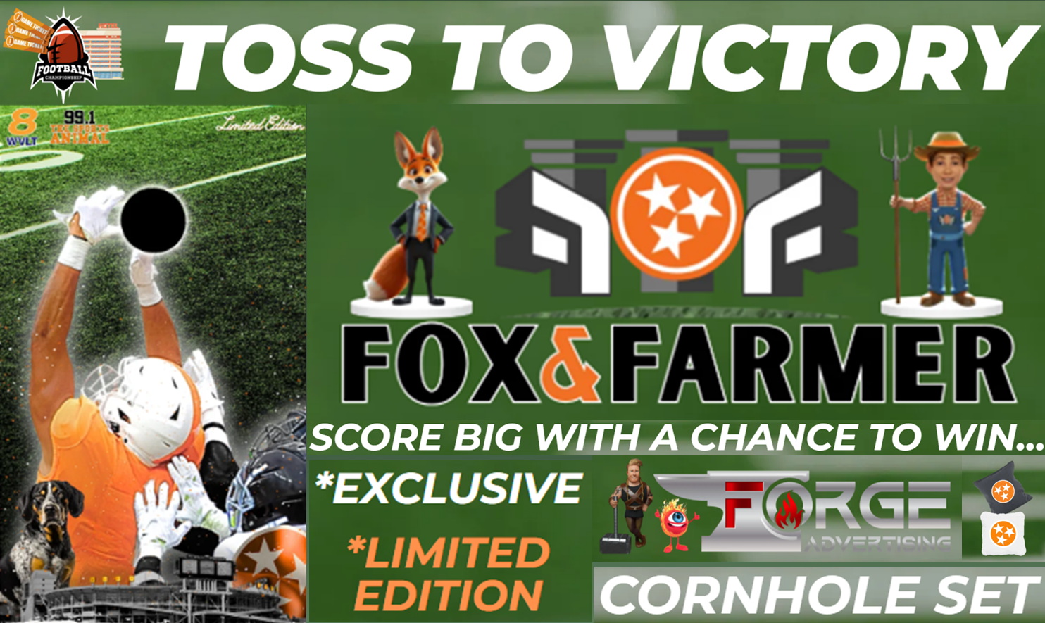 Fox and Farmer Toss To Victory!