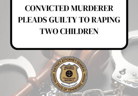 CONVICTED MURDERER PLEADS GUILTY TO RAPING TWO CHILDREN