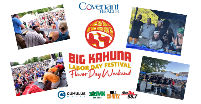12th Annual Covenant Health Big Kahuna Labor Day Festival 8/31/25