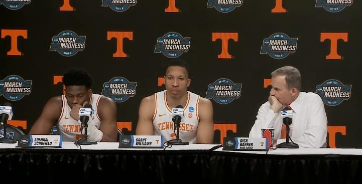 Video: Rick Barnes, Admiral Schofield and Grant Williams in postgame press conference