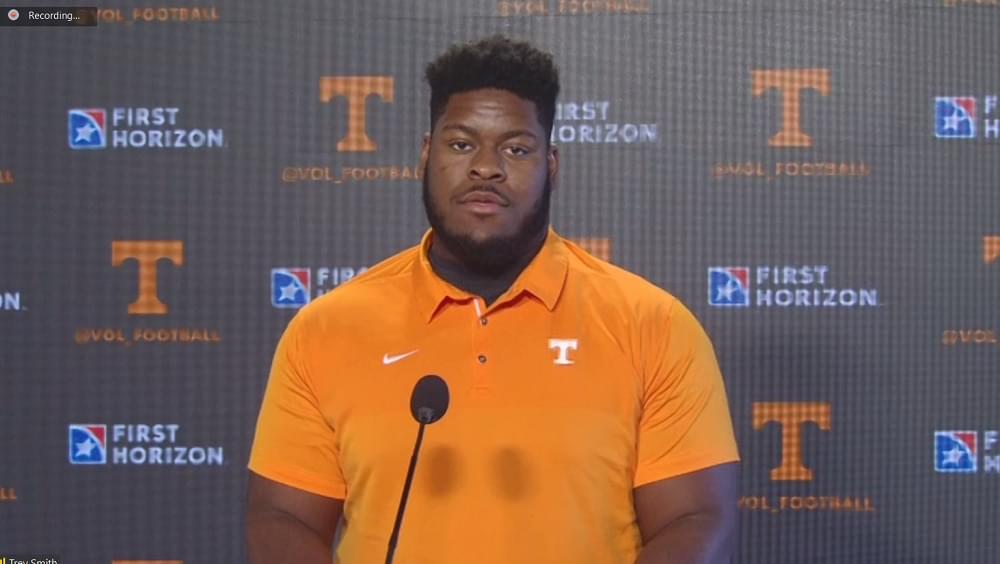 WATCH: Trey Smith reflects on last game at Neyland, best memories in UT career, Texas A&M challenge