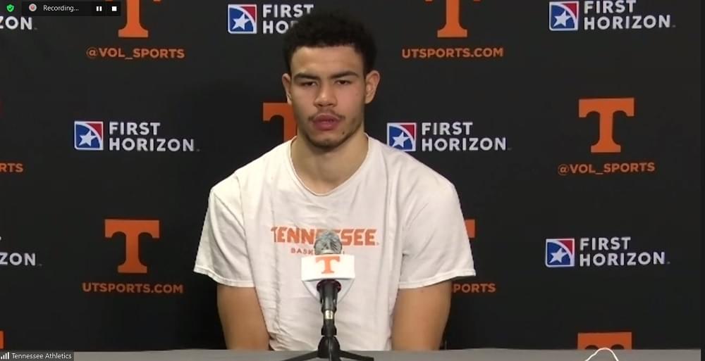 WATCH: Olivier Nkamhoua postgame after win over MSU 56-53