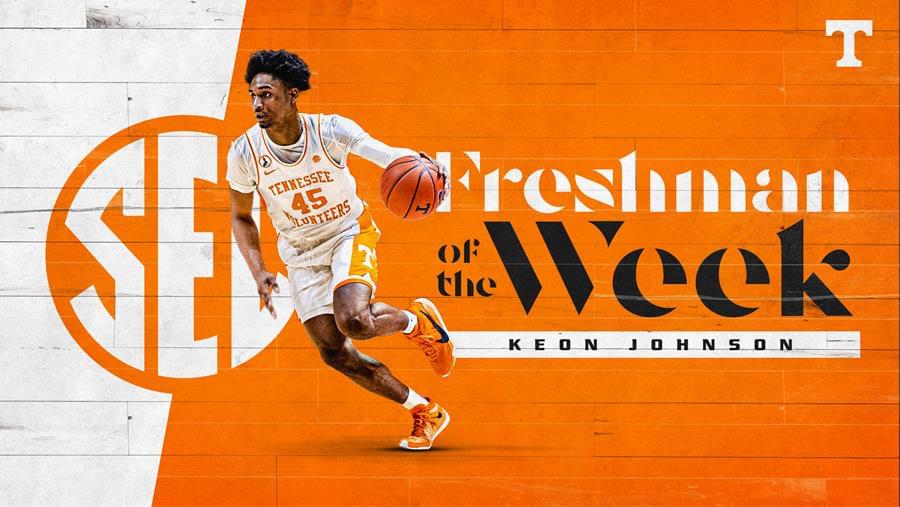 Johnson Drives Way to SEC Freshman of the Week Acclaim
