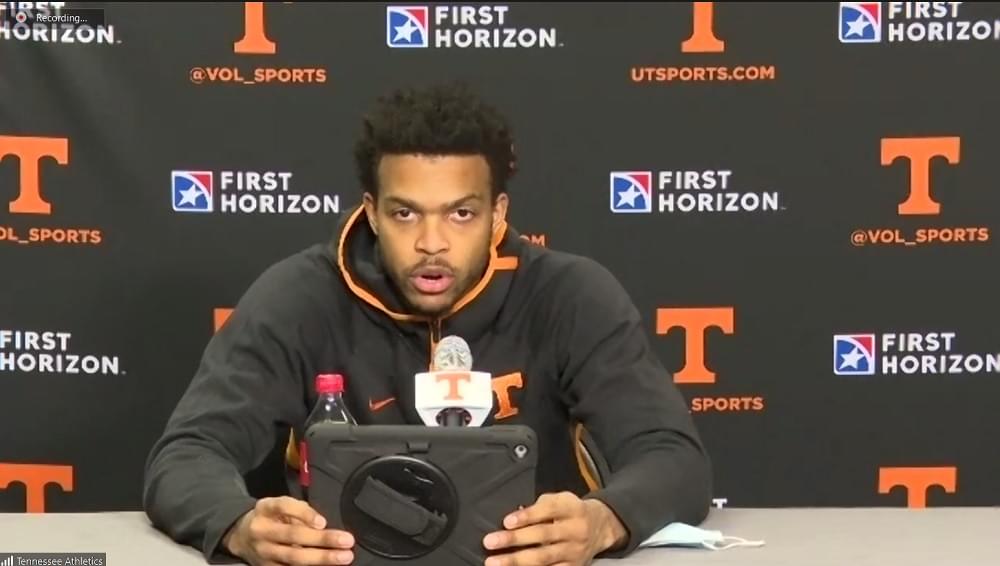 WATCH: Josiah-Jordan James postgame after 89-81 win over Georgia