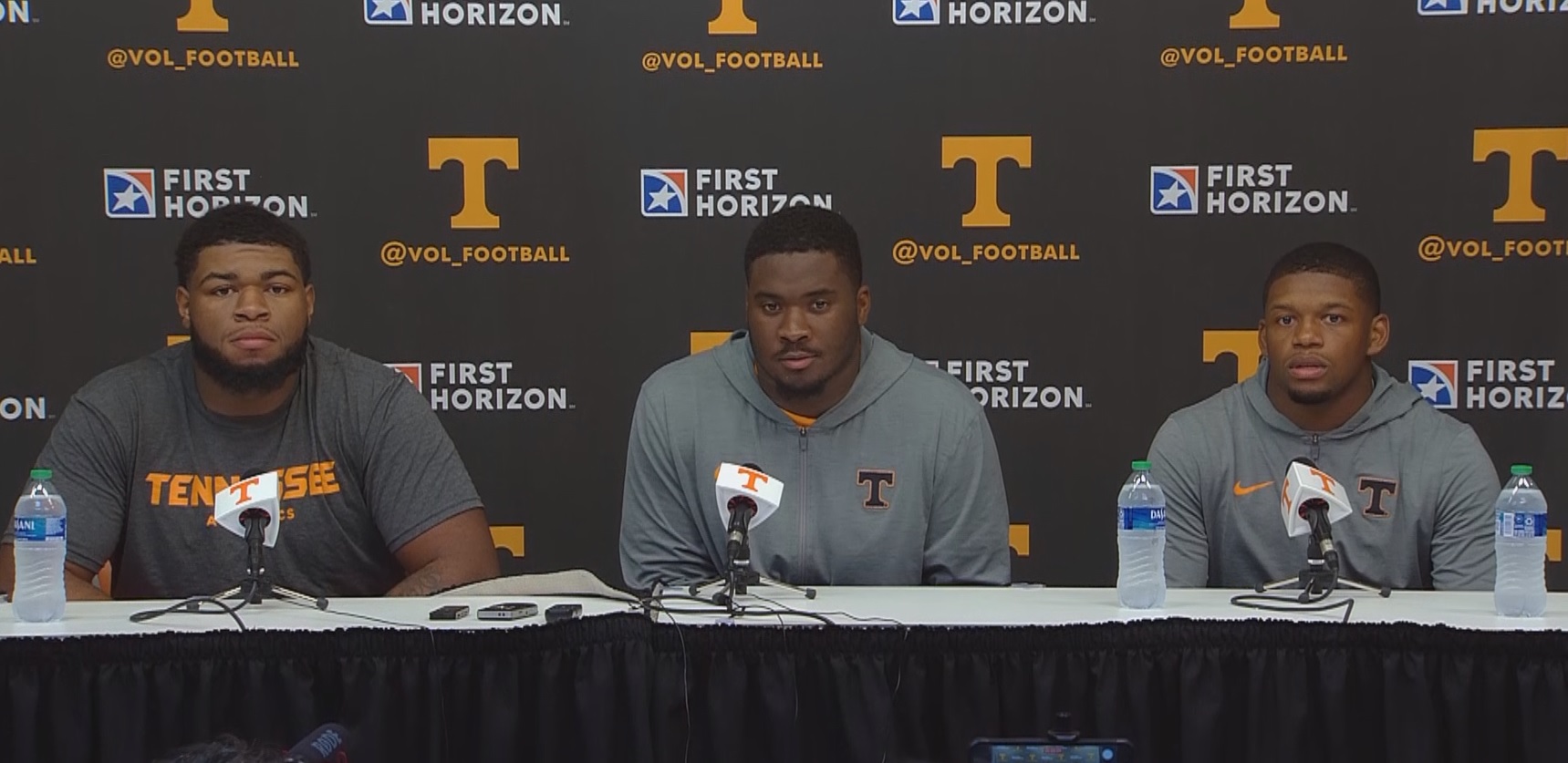 WATCH: UT/UF postgame – Omari Thomas, LaTrell Bumphus and Jabari Small