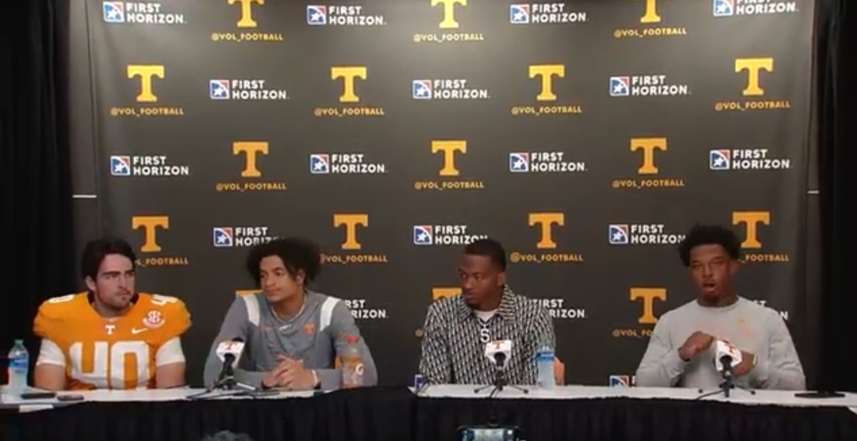 WATCH: Chase McGrath, Jalin Hyatt, Hendon Hooker, and Trevon Flowers postgame after 52-49 win over Alabama