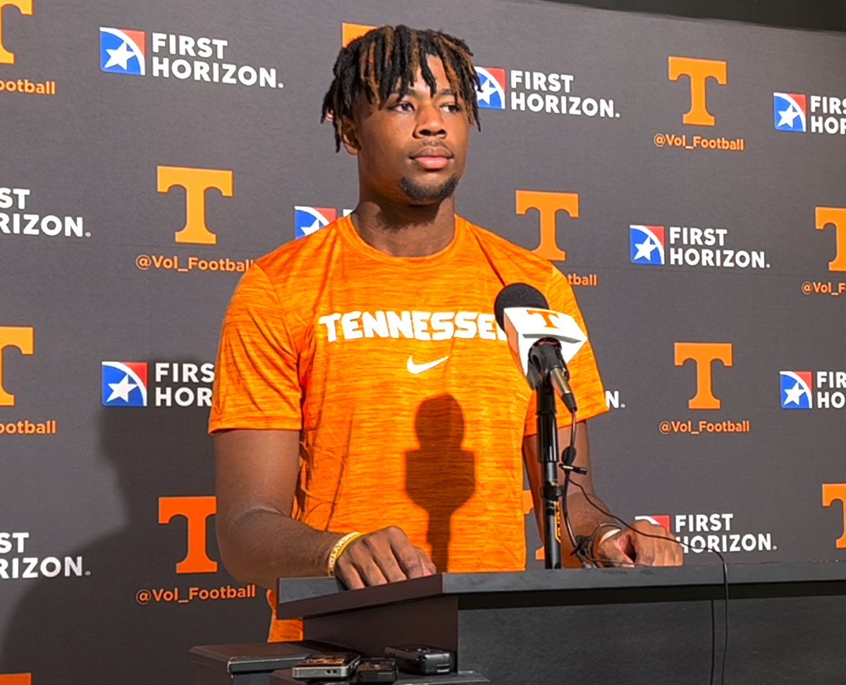 WATCH: Freshman LB Chandavian Bradley after Fall Practice Day 1