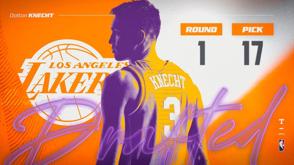 KNECHT SELECTED NO. 17 IN 2024 NBA DRAFT BY LOS ANGELES LAKERS