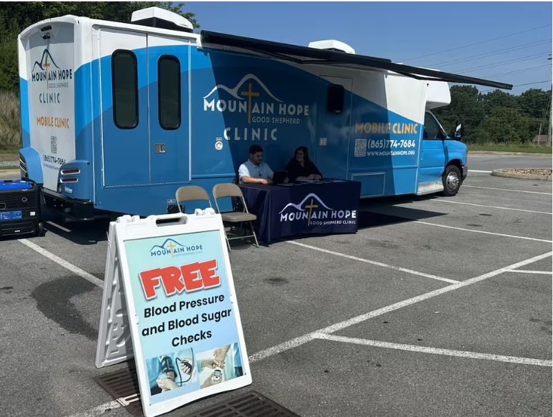 Mobile Health Clinic Rolling through Sevier County