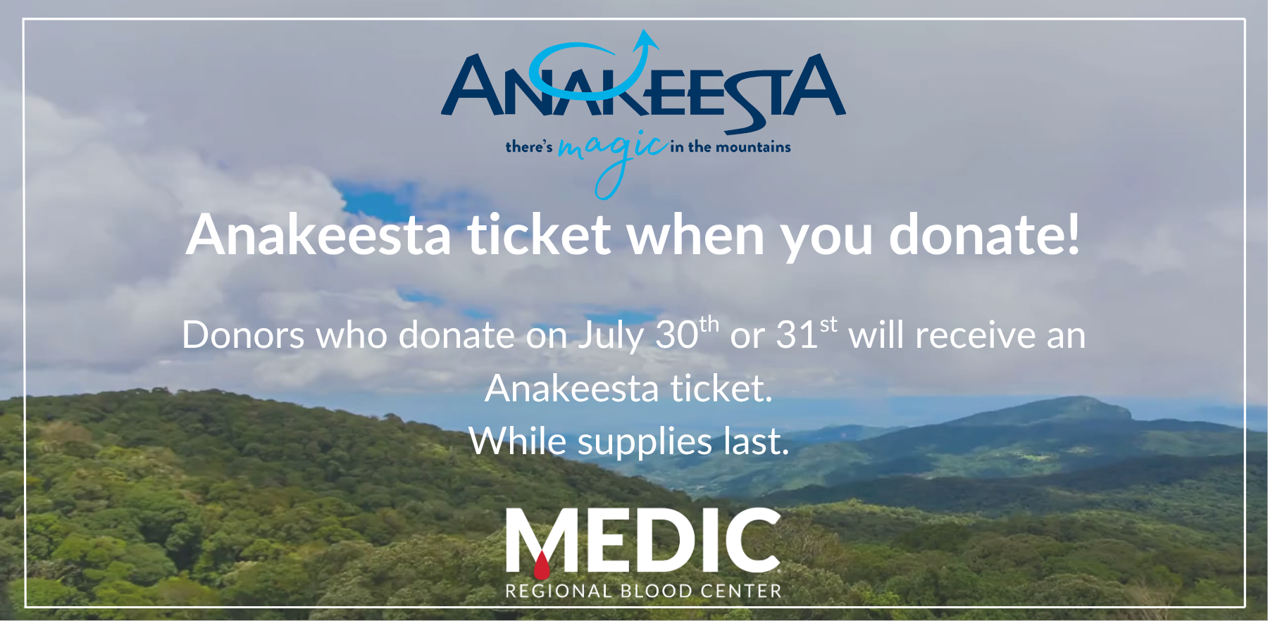Medic Regional Blood Center Partnering with a Popular Sevier County Attraction for a Special Donor Gift