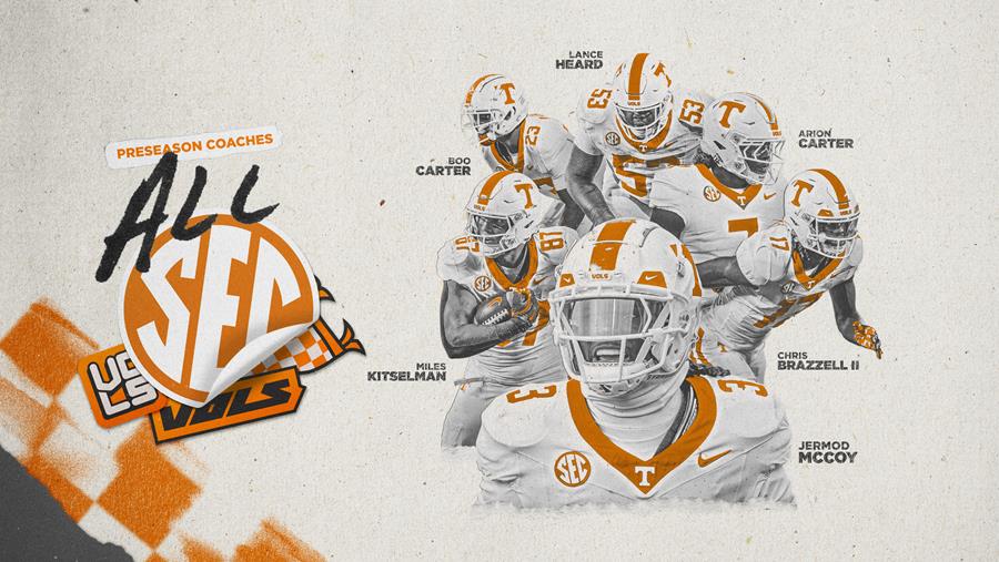 Six Vols Earn Spots on Preseason Coaches All-SEC Teams
