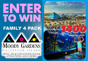 Moody Gardens | 4 Pack Of Tickets | 2023