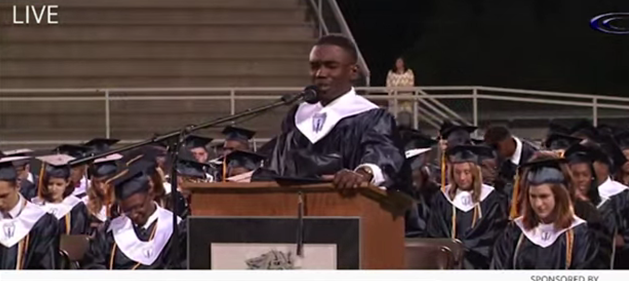 High School Graduate Goes into Prayer