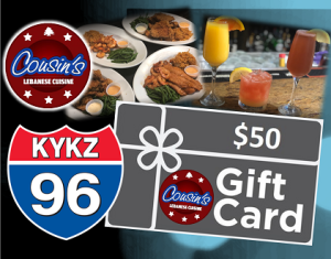 Win A $50 Gift Certificate To Cousin’s Lebanese Cuisine