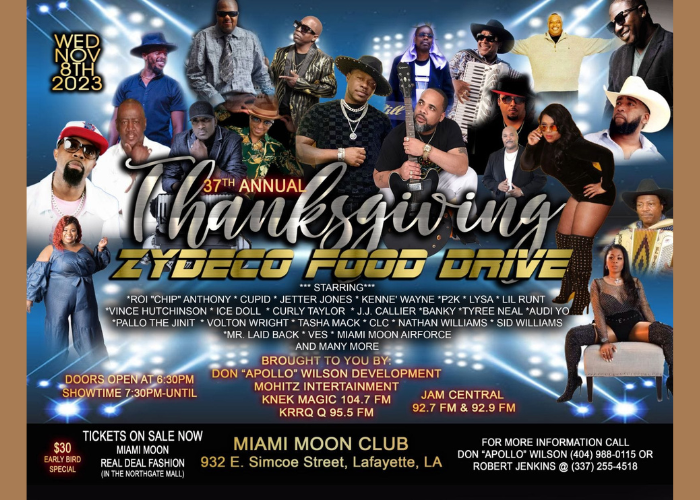 37th Annual Thanksgiving Zydeco Food Drive