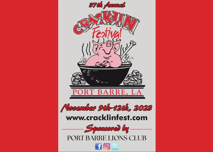Port Barre Lions Club Present the 37th Annual Cracklin’ Festival