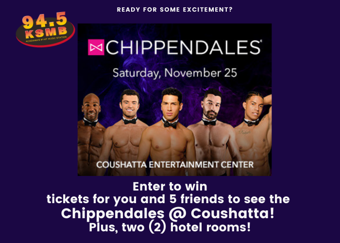Win a Girls Trip to See Chippendales at Coushatta