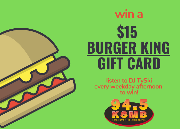 Win a $15 Burger King Gift Card