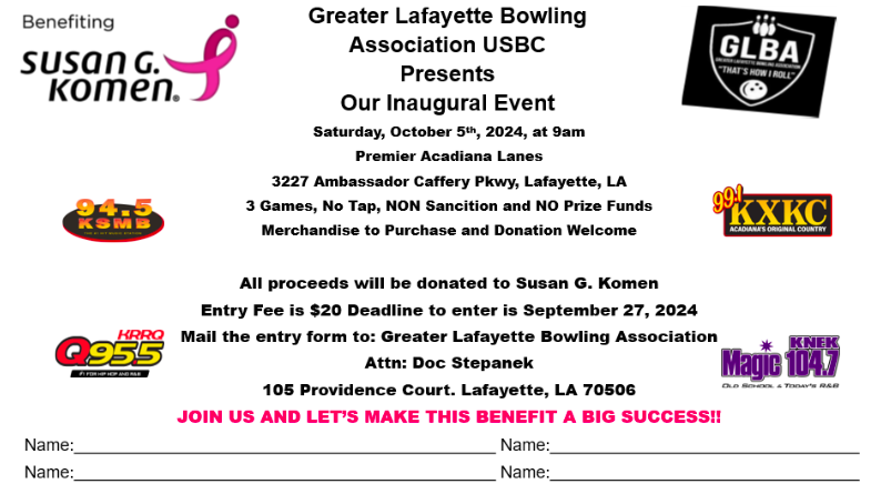 Greater Lafayette Bowling Benefit 