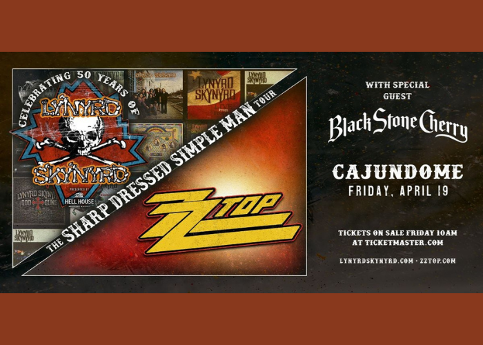 ZZ Top & Lynyrd Skynyrd Announce The Sharp Dressed Simple Man Tour with a Stop in Lafayette