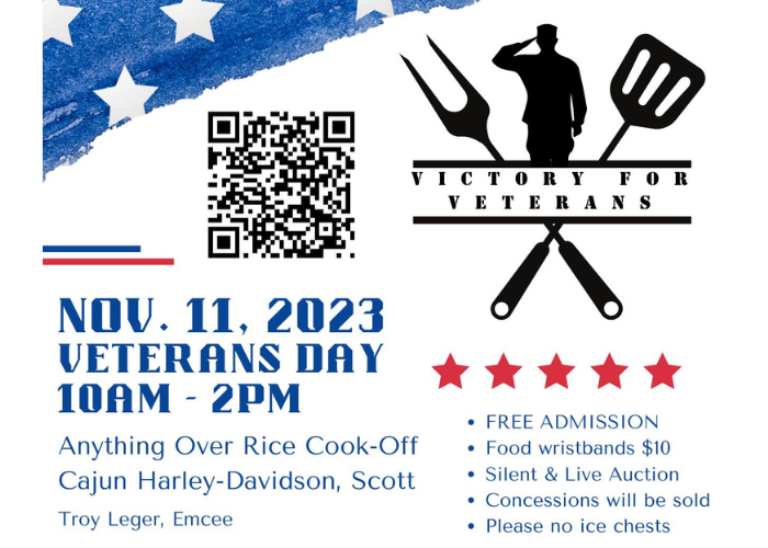 Victory for Veterans Present Anything Over Rice Cook Off on Veterans Day