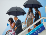 Obama Family Arrives In Cuba For Historic Visit