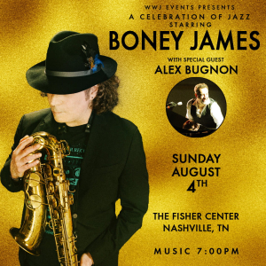 Enter to Win Tickets to See Boney James at the Fisher Center on 8/4!