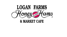 Logan Farms Honey Glazed Hams & Market Café stands with families in Lafayette