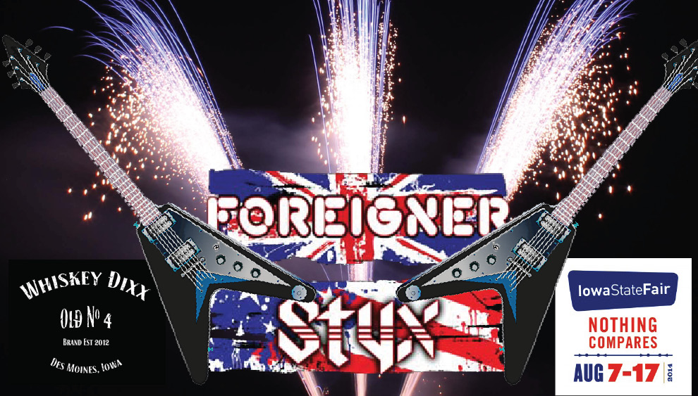 Open for Foreigner and Styx at the Iowa State Fair Grandstand