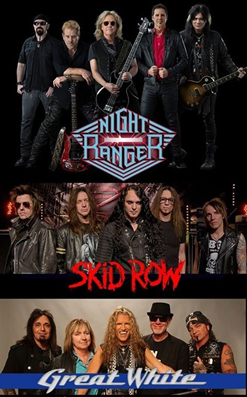 Enter To Win 4 Tickets To Night Ranger, Skid Row, and Great White!