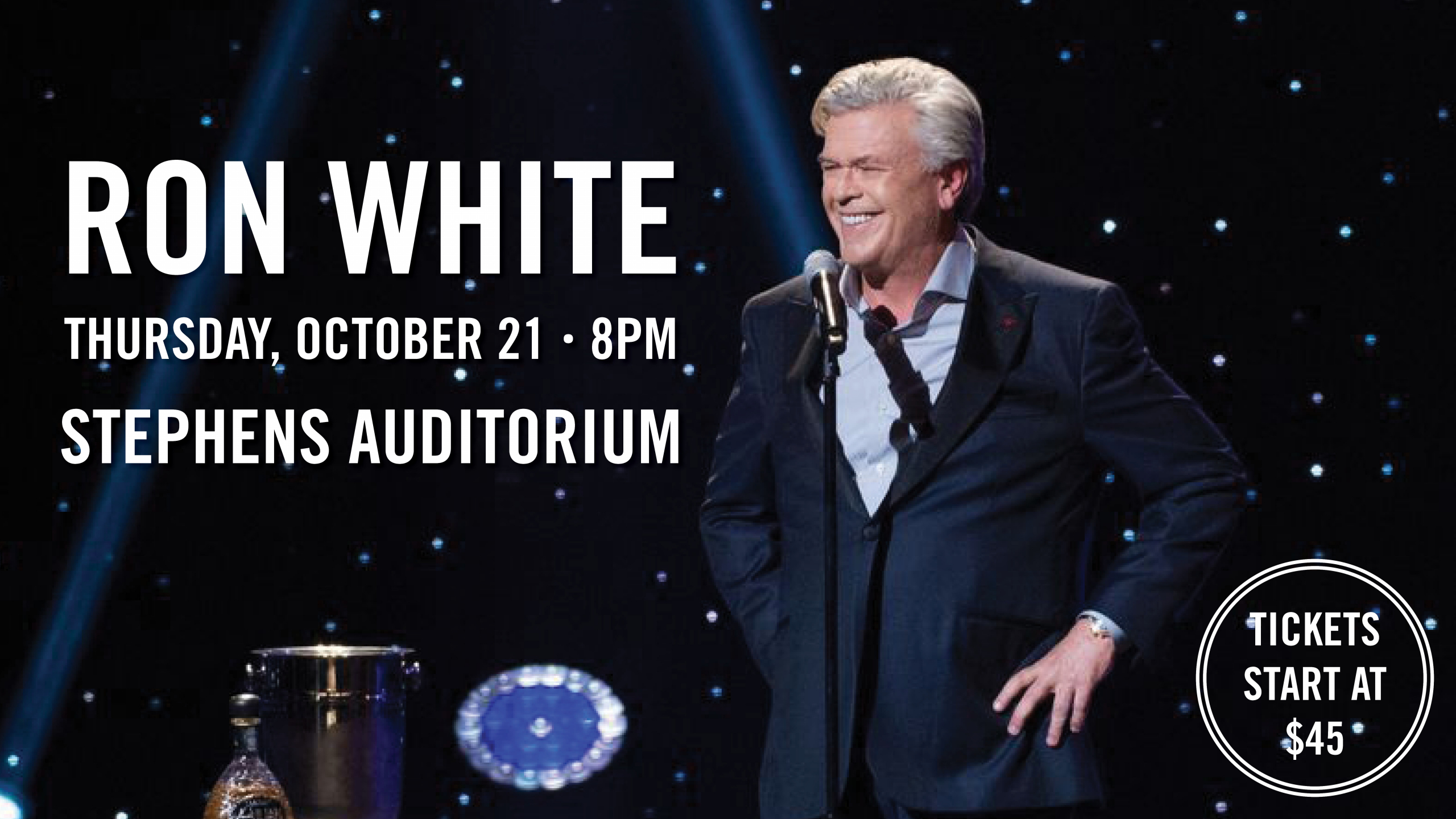 Enter to Win 4 Tickets to see comedian Ron White at Stephens Auditorium!