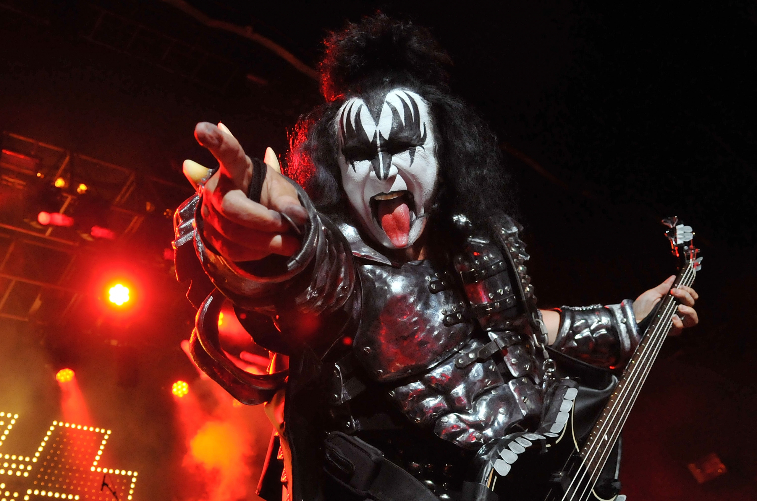KISS Displaying Australian Flag During Concert In Austria