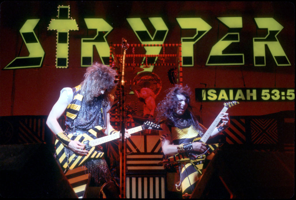 Stryper tuning down a half step to accommodate vocalist!