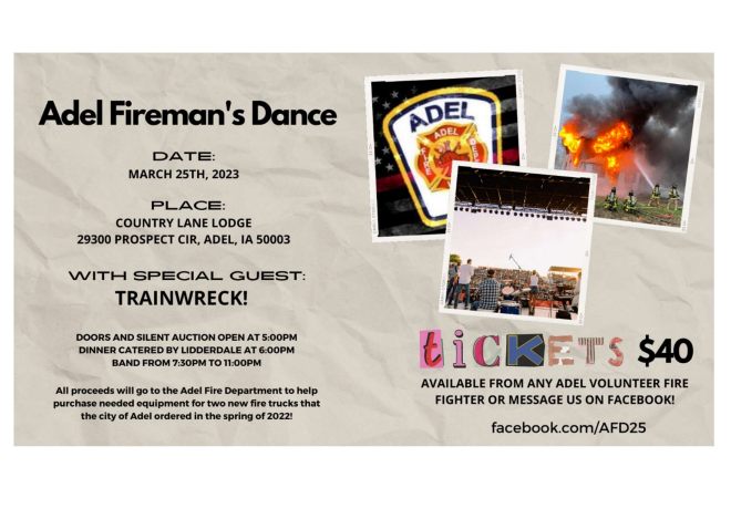 Help the Adel Fire Department