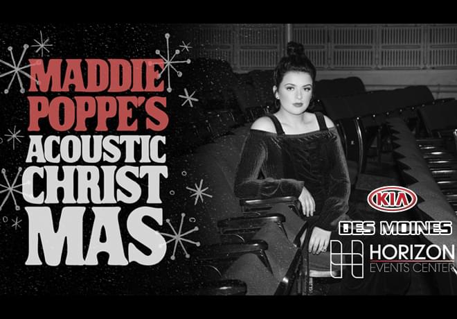 POSTPONED – Maddie Poppe’s Acoustic Christmas Coming to Des Moines!