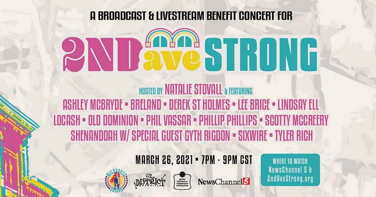 2nd Ave Strong Benefit Concert This Friday, March 26th