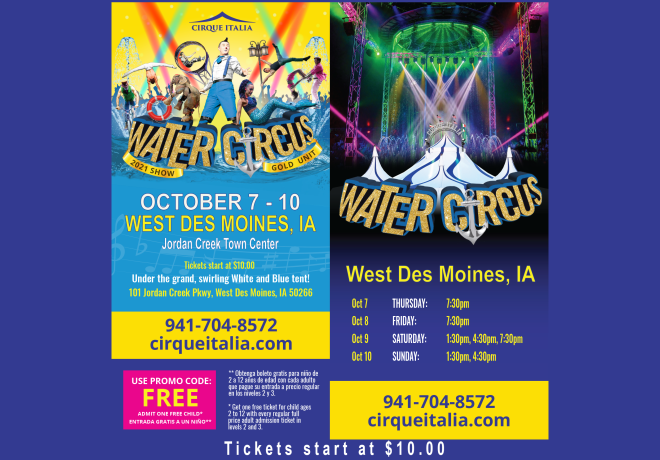 Enter to Win Tickets to Cirque Italia Water Circus