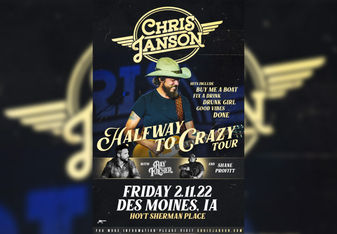 Chris Janson: Halfway To Crazy Tour at Hoyt Sherman Place Theater