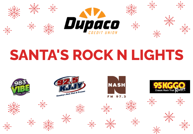 Enter to Win Admission to Santa’s Rock N Lights Sponsored by Dupaco Credit Union!
