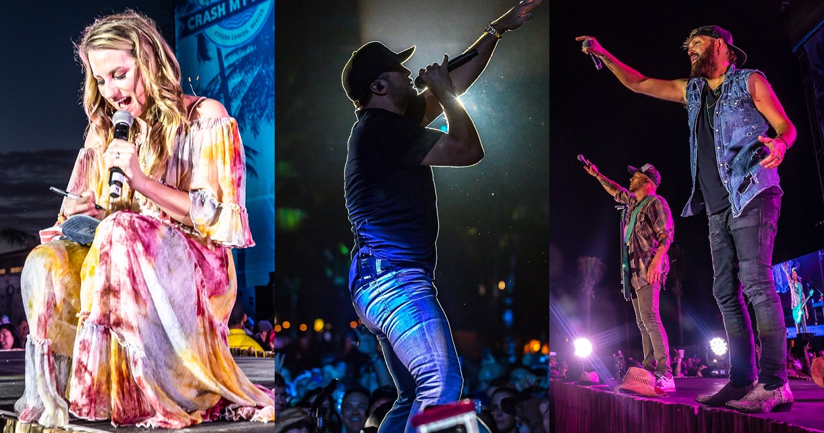 Crash My Playa 2022 Day 2 Sees Caitlyn Smith, LOCASH & Luke Bryan Heat Things Up In Mexico